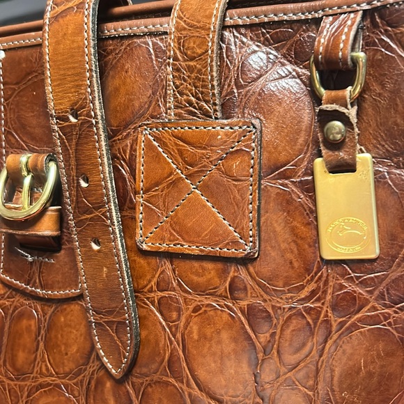 Dooney & Bourke Brown Leather Bucket Tote Bag great condition - Picture 4 of 9